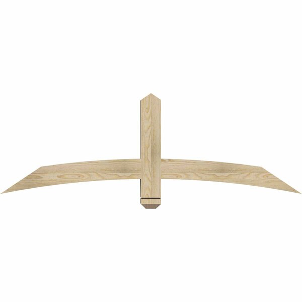 Ekena Millwork Bellingham Rough Sawn Timber Gable Bracket, Douglas Fir, 60"W x 20"H x 4"D x 4"F, 8/12 Pitch GBW060X20X0404BEL00RDF - main